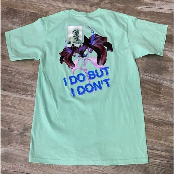 Empyre Teal Vapor Wave T-Shirt I Do But I Don’t Men’s Size Medium - Picture 1 of 2